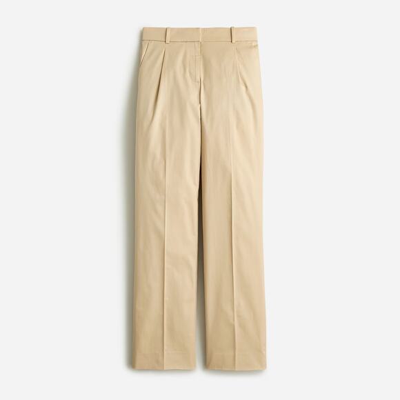 J. Crew Lightweight Straight-Leg Essential Chino Pants Light Khaki Womens Size 4 - Picture 1 of 10